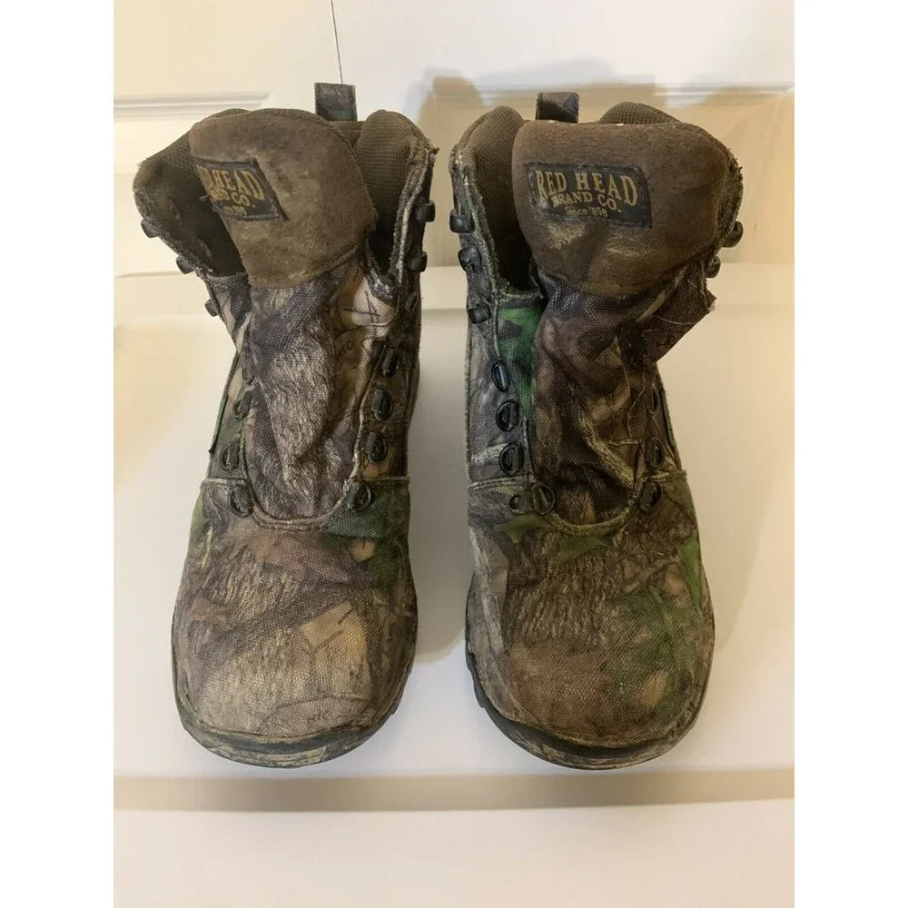 Red Head Men’s Sz 7M Camo Mossy Boots Insulated Waterproof Hunting Footwear‎